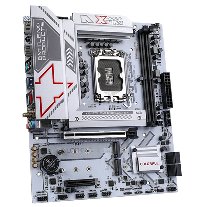 Colorful BATTLE-AX B860M-GHA WIFI V20 Motherboard,AM5 motherboard,DDR5 motherboard,Gaming motherboard,white motherboard,white wifi motherboard