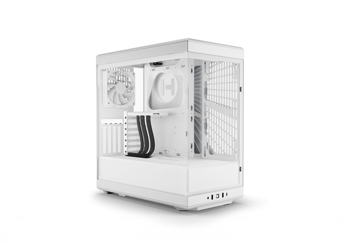 HYTE Y40 Snow White panoramic ATX mid tower cabinet