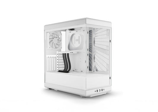 HYTE Y40 Snow White panoramic ATX mid tower cabinet