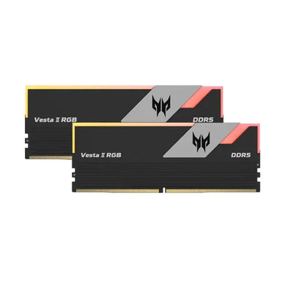 Acer Predator Vesta II RGB 64GB (32GBx2) DDR5 6000MHz CL30 Desktop Ram Black  Microcenter India