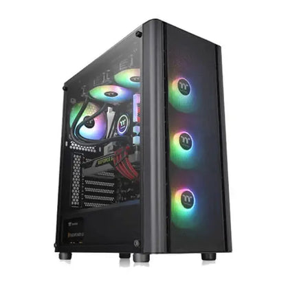 Thermaltake V250 TG Air ARGB (ATX) Cabinet (Black)  Microcenter India
