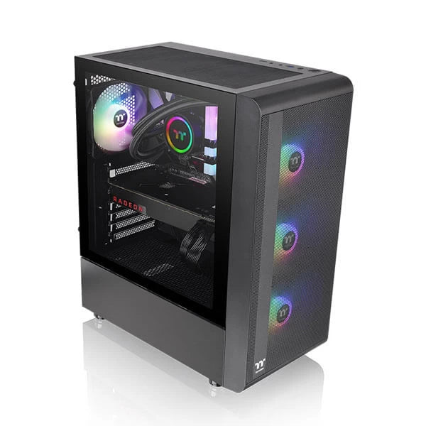 Thermaltake S200 TG ARGB (ATX) Mid Tower Cabinet Black  Microcenter India