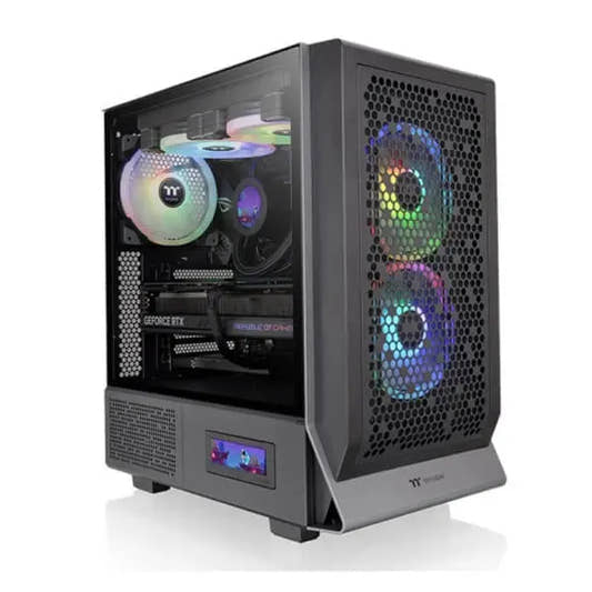 Thermaltake Ceres 300 TG ARGB (E-ATX) Mid Tower Cabinet (Black) 