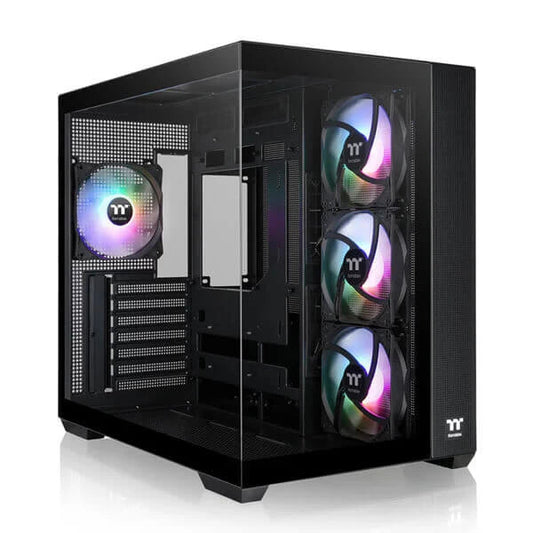 Thermaltake View 380 TG ARGB (ATX) Mid Tower Cabinet Black  Microcenter India