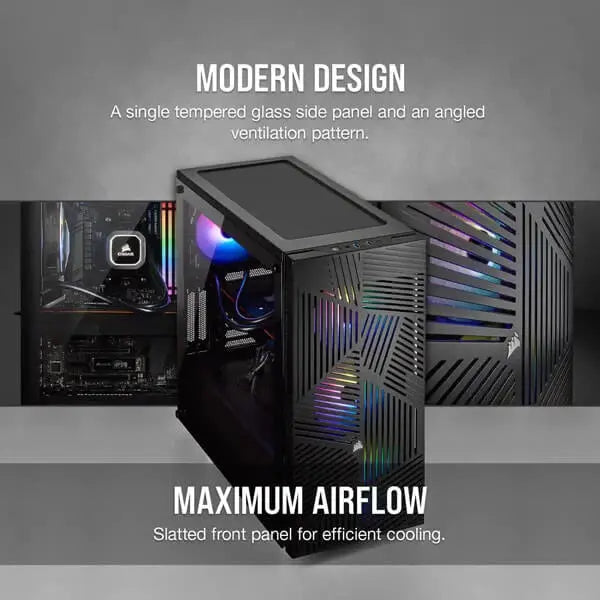 Corsair 275R Airflow (ATX) Mid Tower Cabinet (Black)  Microcenter India