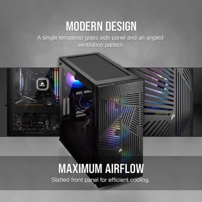 Corsair 275R Airflow (ATX) Mid Tower Cabinet (Black)  Microcenter India