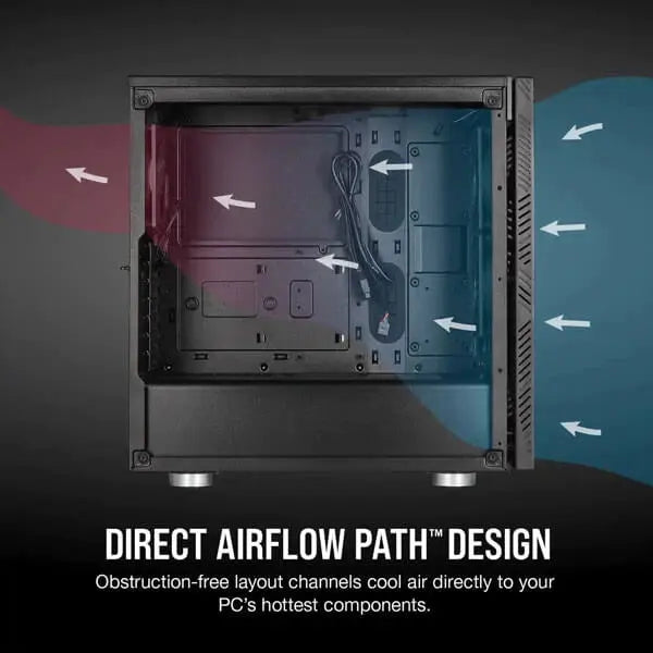 Corsair 275R Airflow (ATX) Mid Tower Cabinet (Black)  Microcenter India