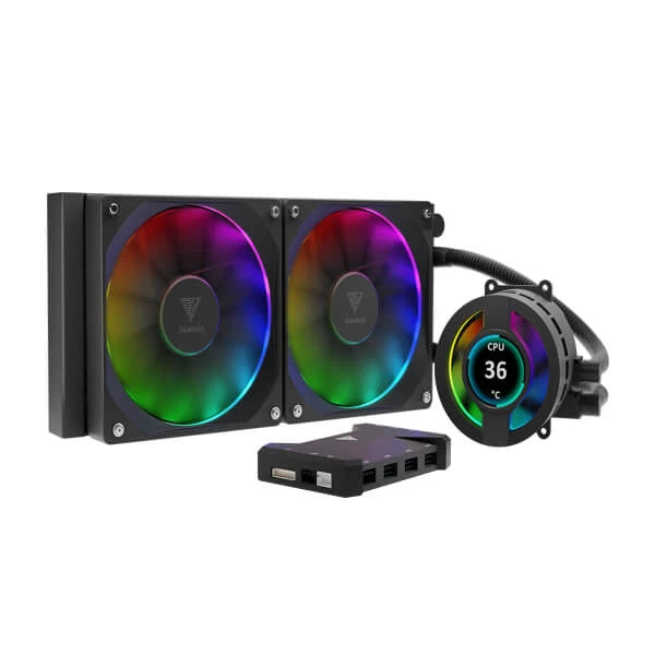 Gamdias Chione P3-240U ARGB 240mm CPU Liquid Cooler  Microcenter India