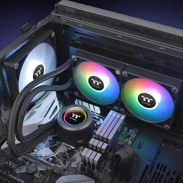 Thermaltake TH240 V2 ARGB Sync CPU Liquid Cooler (Black)  Microcenter India
