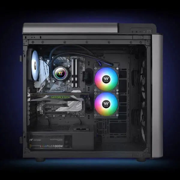 Thermaltake TH240 V2 ARGB Sync CPU Liquid Cooler (Black)  Microcenter India