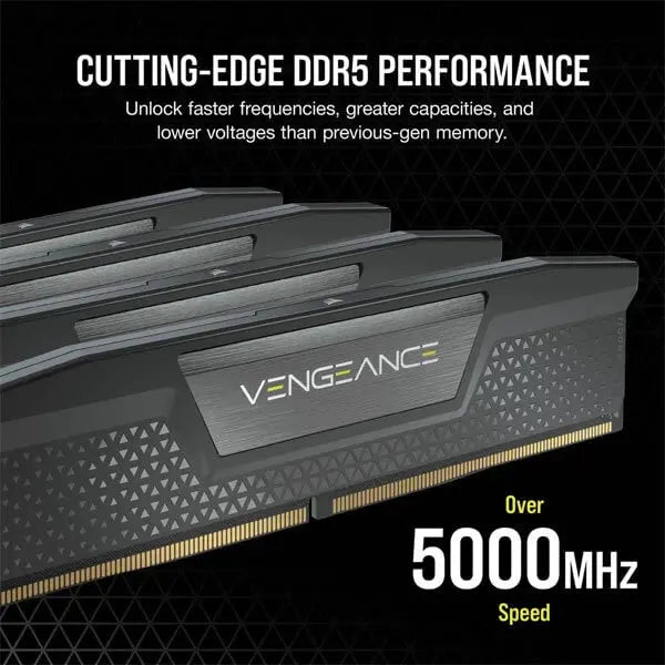 Corsair Vengeance 16GB (16GBx1) DDR5 5600MHz Desktop RAM (Black) 