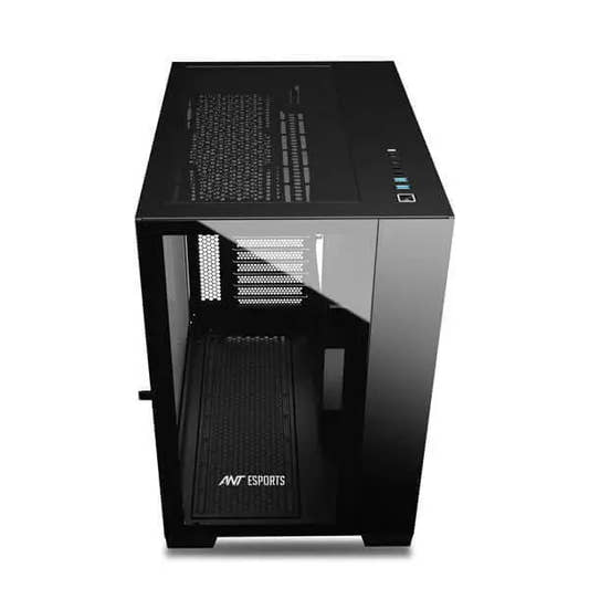 Ant Esports Crystal XL ARGB (ATX) Mid Tower Cabinet (Black)  Microcenter India