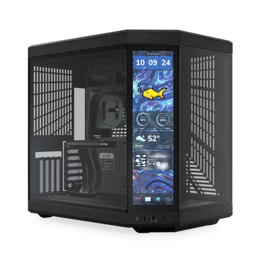 HYTE Y70 Touch Infinite Pitch Black Mid Tower Gaming Cabinet - Microcenter India.