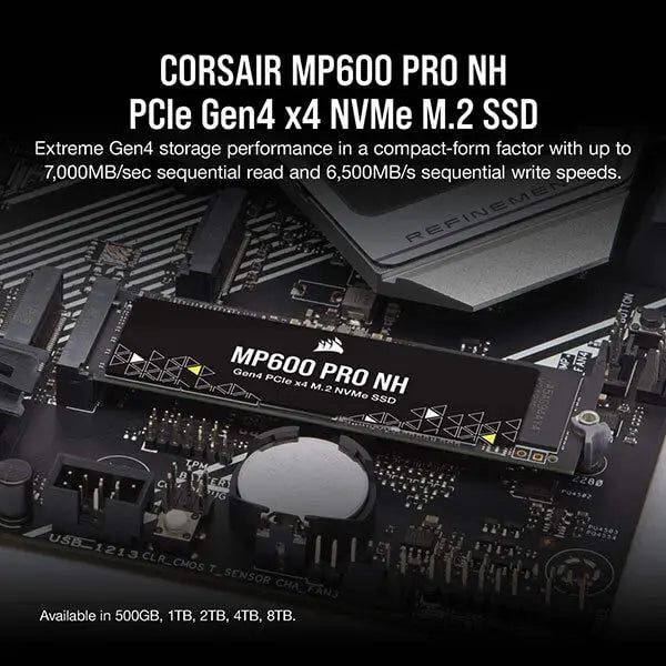 Corsair PRO NH MP600 4TB M.2 NVMe Gen4 Internal SSD  Microcenter India