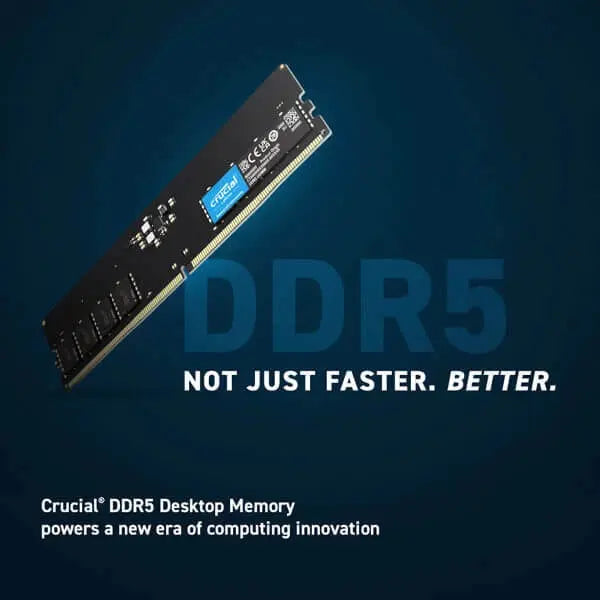 Crucial RAM 32GB DDR5 5200 MHz CL42 (16Gbit)  Microcenter India