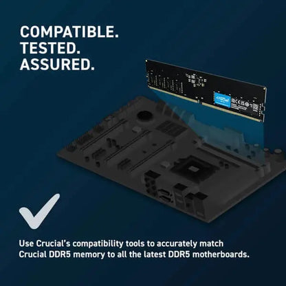 Crucial RAM 32GB DDR5 5200 MHz CL42 (16Gbit)  Microcenter India