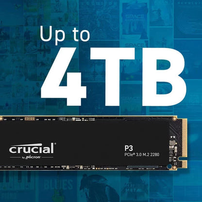 Crucial P3 4TB M.2 NVMe Internal SSD 