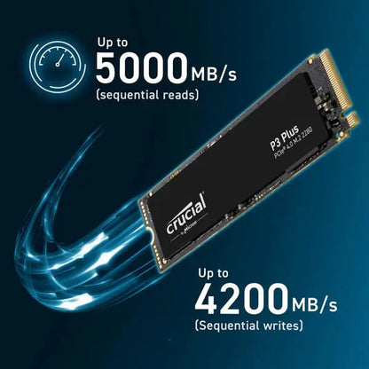 Crucial P3 Plus 500GB M.2 NVMe Gen4 Internal SSD  Microcenter India