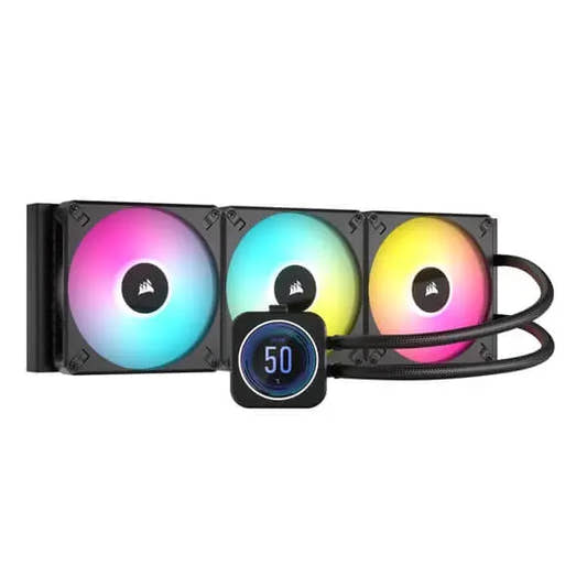 Corsair ICUE H170i Elite LCD XT Display 420mm CPU Liquid Cooler Black 
