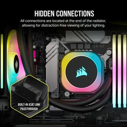Corsair ICUE LINK H150i RGB Black 360mm CPU Liquid Cooler 