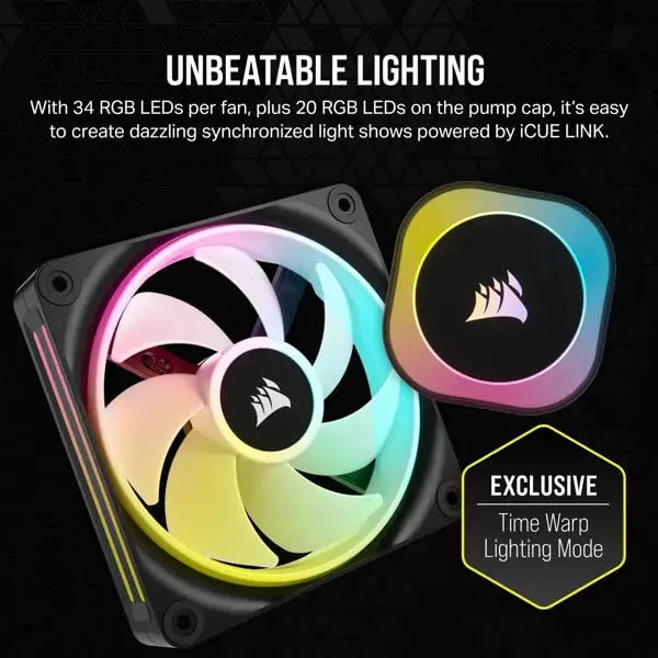 Corsair ICUE LINK H150i RGB Black 360mm CPU Liquid Cooler 