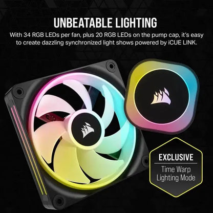 Corsair ICUE LINK H150i RGB Black 360mm CPU Liquid Cooler 