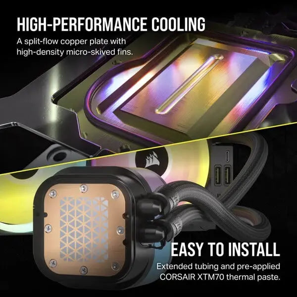 Corsair ICUE LINK H150i RGB Black 360mm CPU Liquid Cooler 