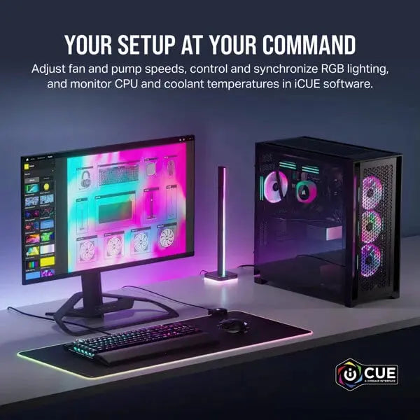 Corsair ICUE LINK H150i RGB Black 360mm CPU Liquid Cooler 