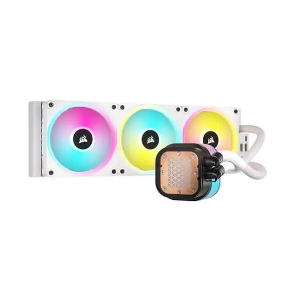 Corsair ICUE LINK H150i RGB White 360mm CPU Liquid Cooler â€“ Unmatched Cooling and Elegant Design  Microcenter India
