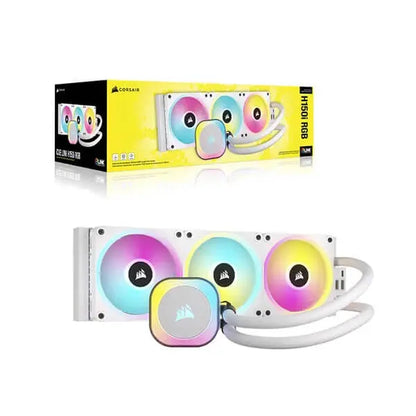 Corsair ICUE LINK H150i RGB White 360mm CPU Liquid Cooler â€“ Unmatched Cooling and Elegant Design  Microcenter India
