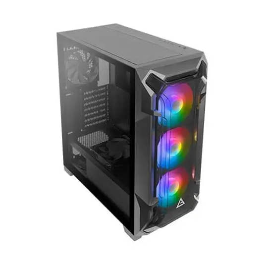 Antec DF600 Flux ARGB (ATX) Mid Tower Cabinet (Black)  Microcenter India