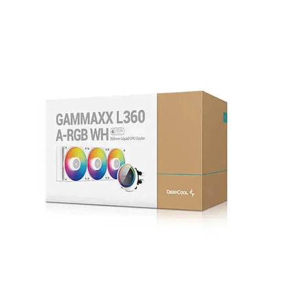 Deepcool Gammaxx L360 ARGB CPU Liquid Cooler (White)  Microcenter India