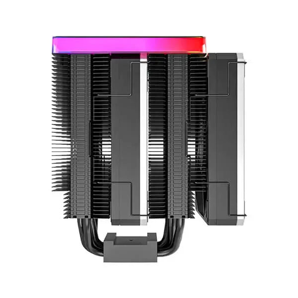 Montech Metal DT24 Premium Dual Tower 120mm ARGB CPU Air Cooler (Black)  Microcenter India