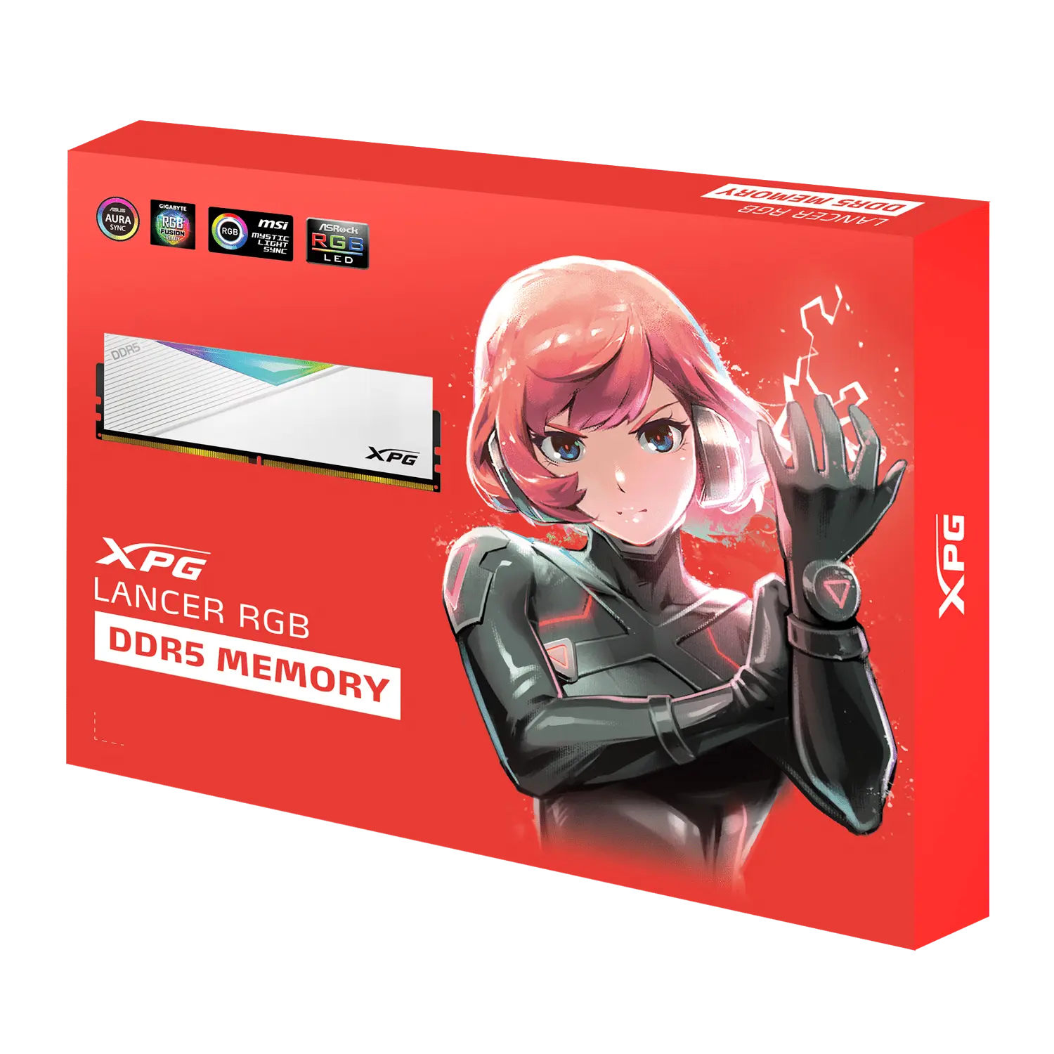 Adata XPG Lancer RGB 32GB (16GBX2) DDR5 5200MHz Memory - White  Microcenter India