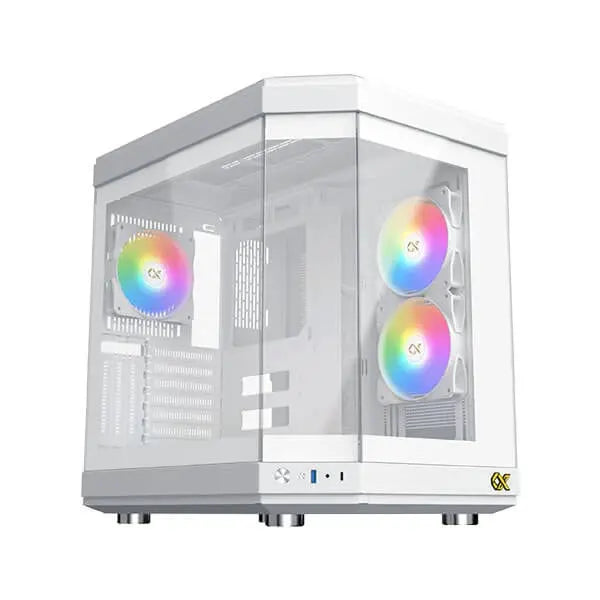 Xigmatek Cubi Arctic E-ATX Mid Tower Cabinet White  Microcenter India