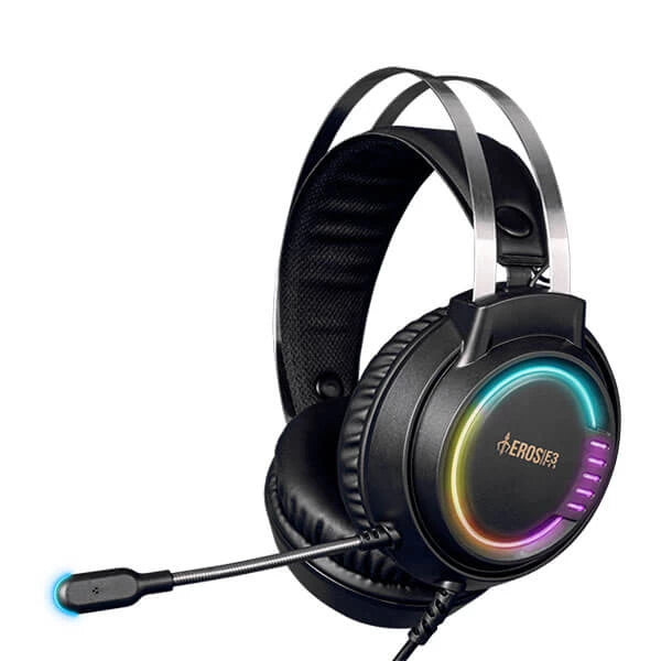 Gamdias Eros E3 RGB Gaming Headset Black  Microcenter India