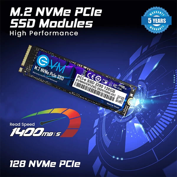 EVM 128GB M.2 NVMe Internal SSD  Microcenter India