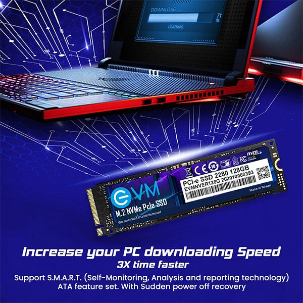 EVM 128GB M.2 NVMe Internal SSD  Microcenter India