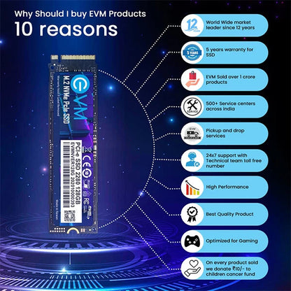 EVM 128GB M.2 NVMe Internal SSD  Microcenter India