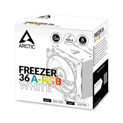 Arctic Freezer 36 ARGB CPU Air Cooler White  Microcenter India