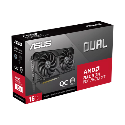 ASUS Dual Radeon RX 7600 XT OC Edition 16GB GDDR6