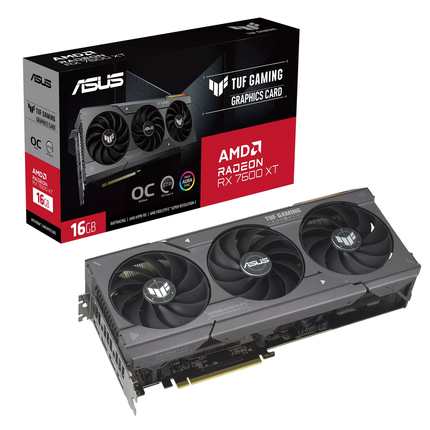 ASUS TUF Gaming Radeon RX 7600 XT OC Edition 16GB GDDR6  Microcenter India