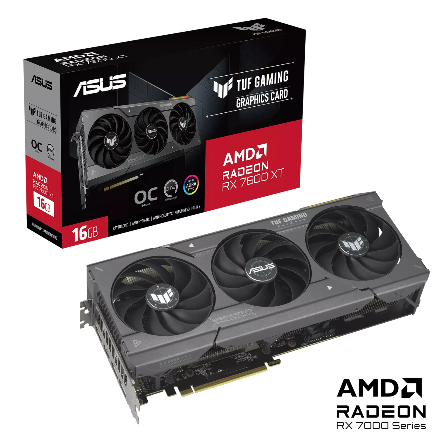 ASUS TUF Gaming Radeon RX 7600 XT OC Edition 16GB GDDR6  Microcenter India