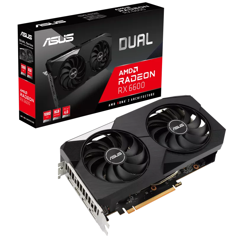 ASUS Dual Radeon RX 6600 8GB GDDR6  Microcenter India