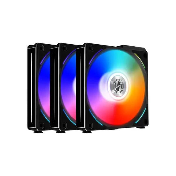 Lian Li UNI Fan AL120 ARGB Black 120mm Cabinet Fan (Triple Pack)  Microcenter India