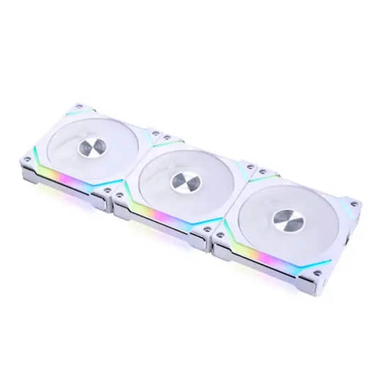 Lian Li UNI Fan SL120 V2 ARGB Cabinet Fan With Controller - White (Triple Pack) 