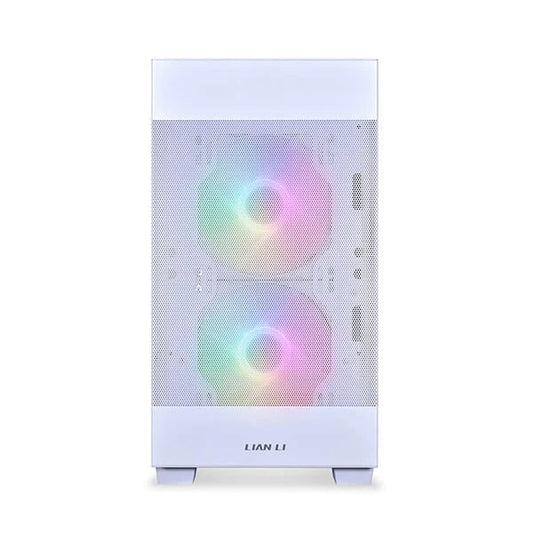 Lian Li Lancool 205M Mesh Snow ARGB (M-ATX) Mini Tower Cabinet (White)  Microcenter India