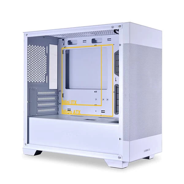 Lian Li Lancool 205M Mesh Snow ARGB (M-ATX) Mini Tower Cabinet (White)  Microcenter India