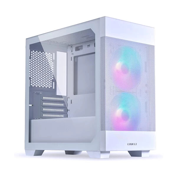 Lian Li Lancool 205M Mesh Snow ARGB (M-ATX) Mini Tower Cabinet (White)  Microcenter India