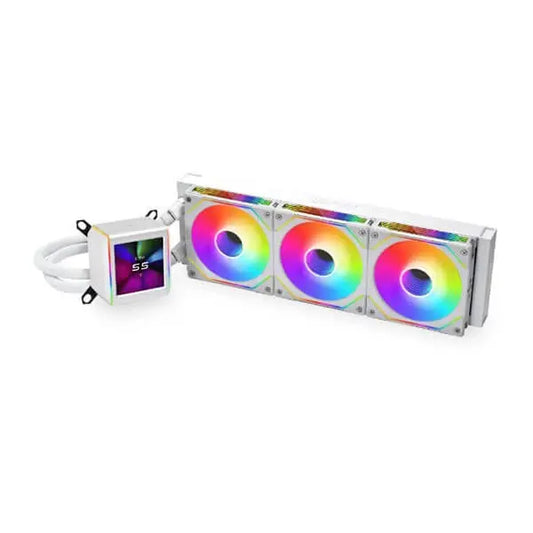 Lian Li Galahad II LCD SL-INF ARGB 360mm CPU Liquid Cooler (White)  Microcenter India